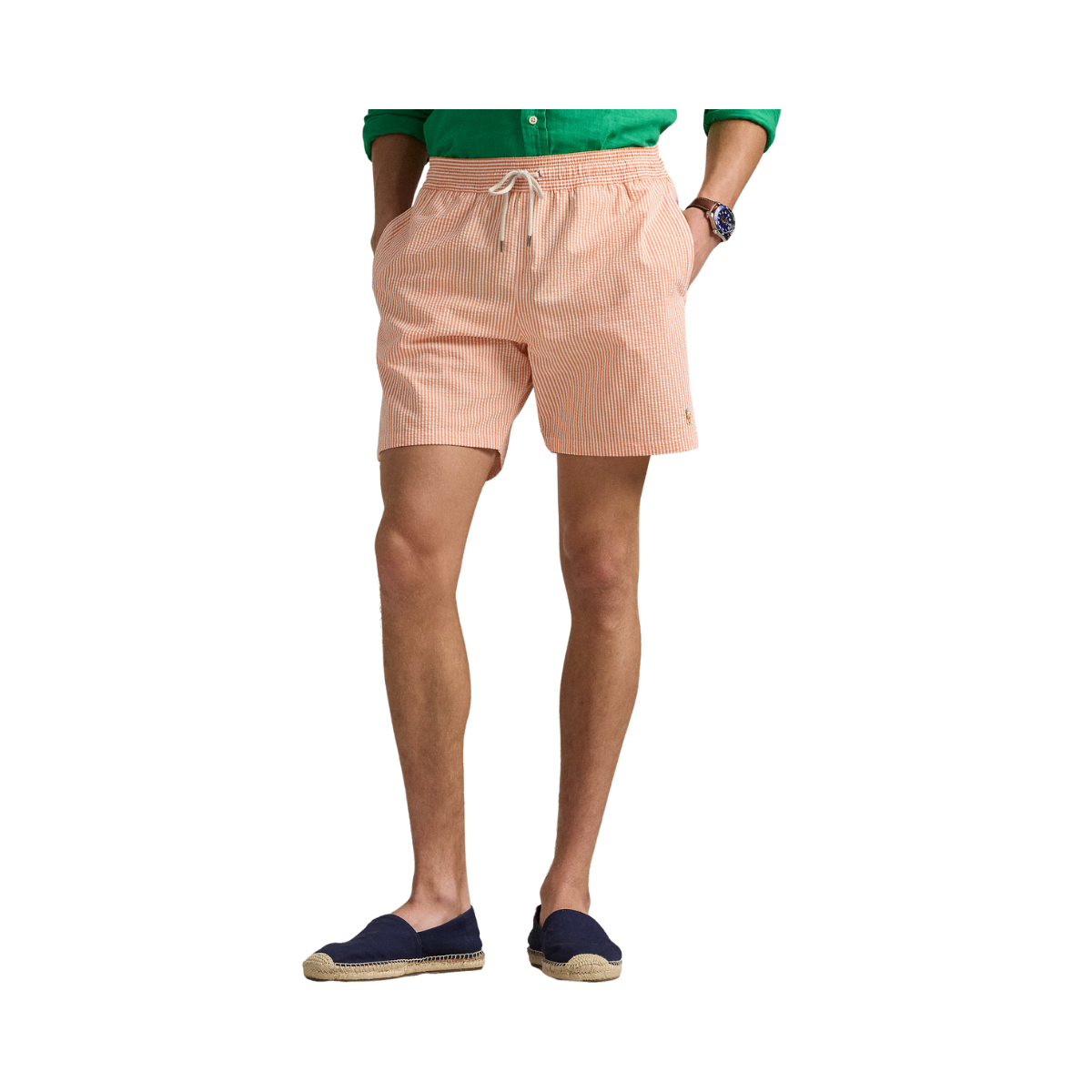 Traveler Mid Trunk - Classic Peach Seersucker