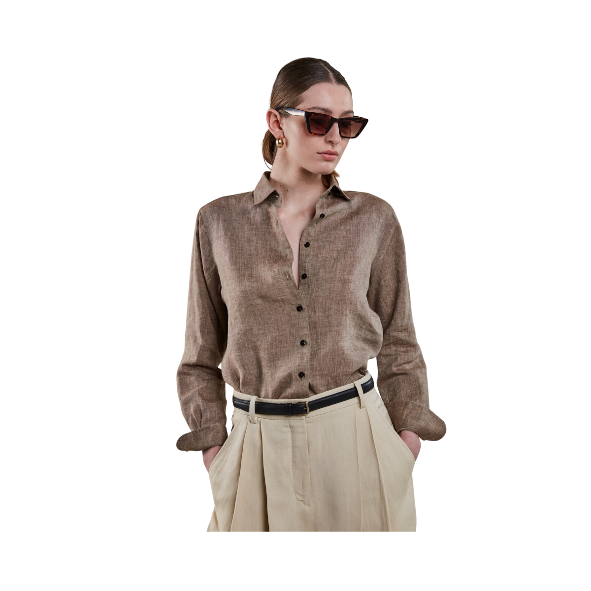 Siri shirt - Light Brown