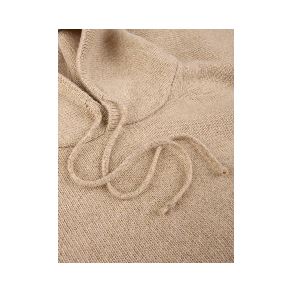 Pullover Knitted Hood - Beige