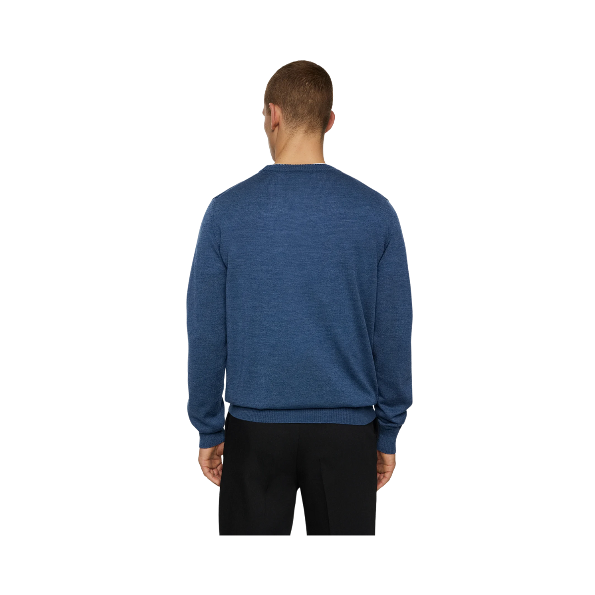 Keane Merino Crew Neck - Key Largo Melange