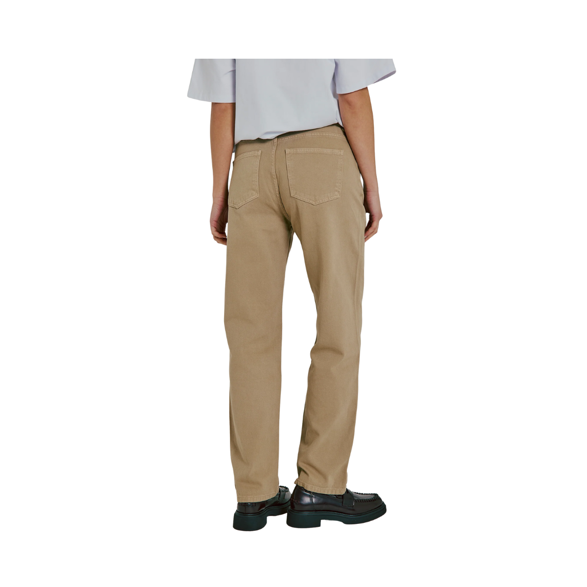 Kenzie Relaxed Belt Jeans - Dark Sand