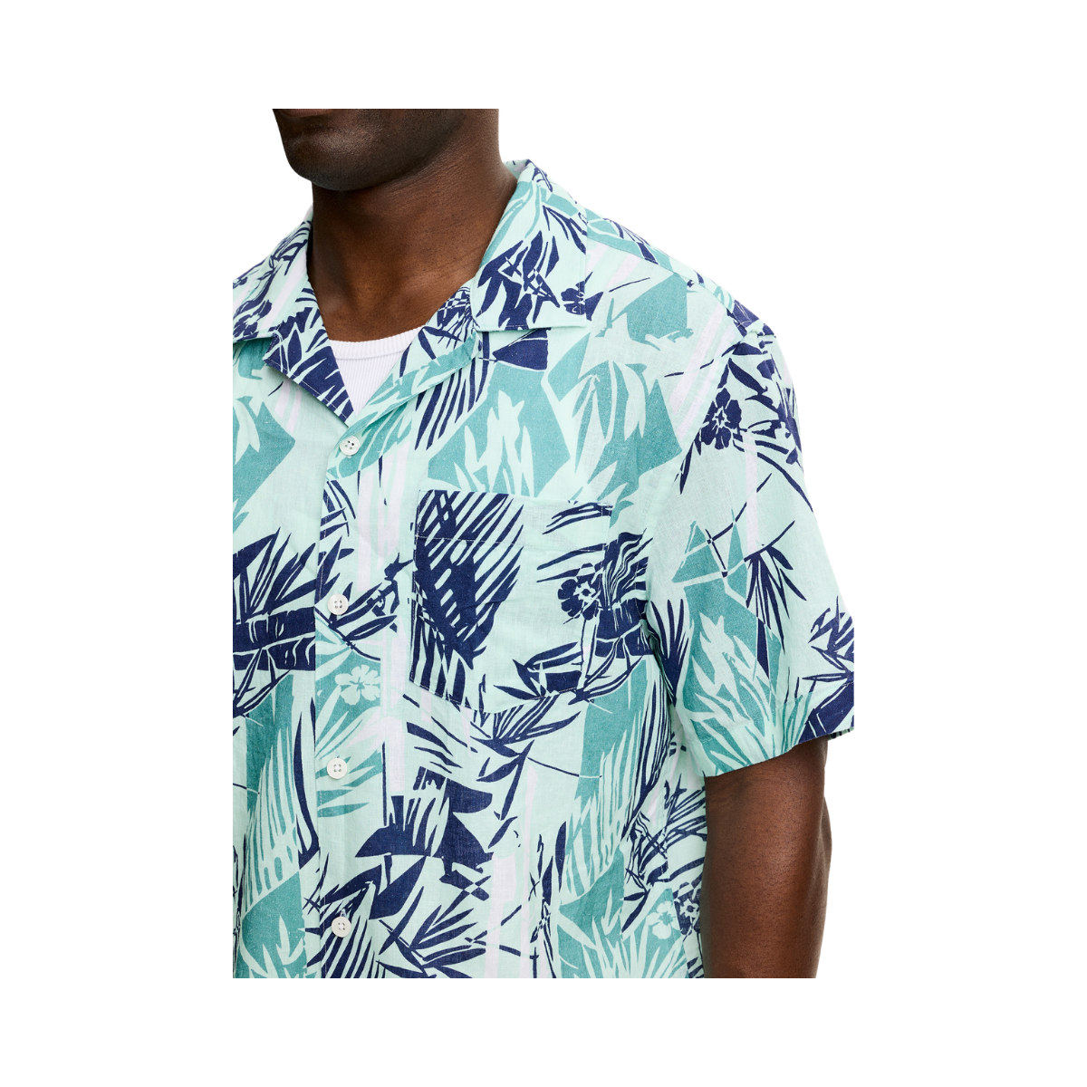 Elio Grove Bay Resort Shirt - Grove Blue L
