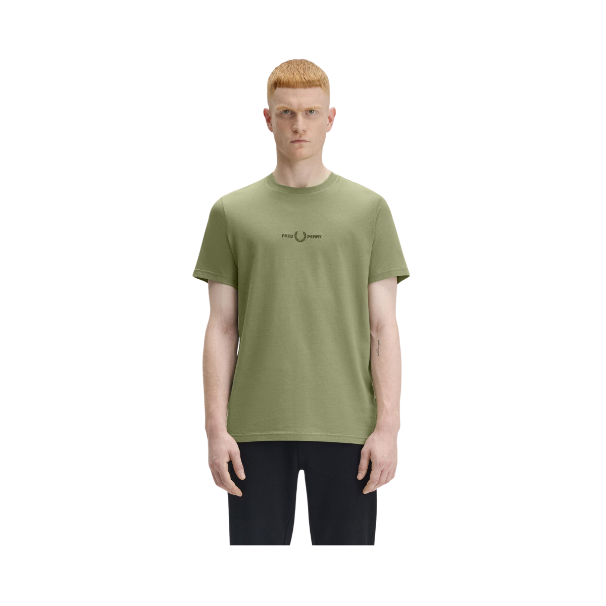 EMBROIDERED T-SHIRT - Olive Mint