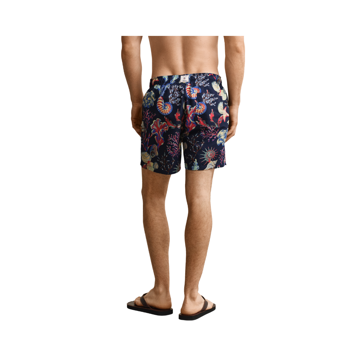 Seaweed Print Swim Shorts - Classic Blue