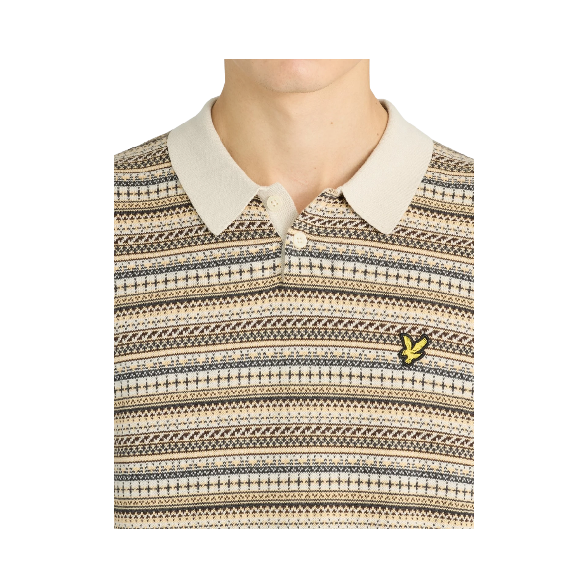 Fairisle SS Polo - Cove