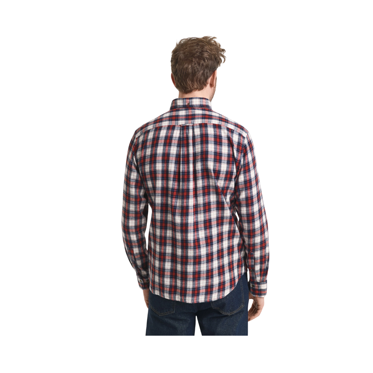 Windblown Flannel Check Shirt - Modern Rust