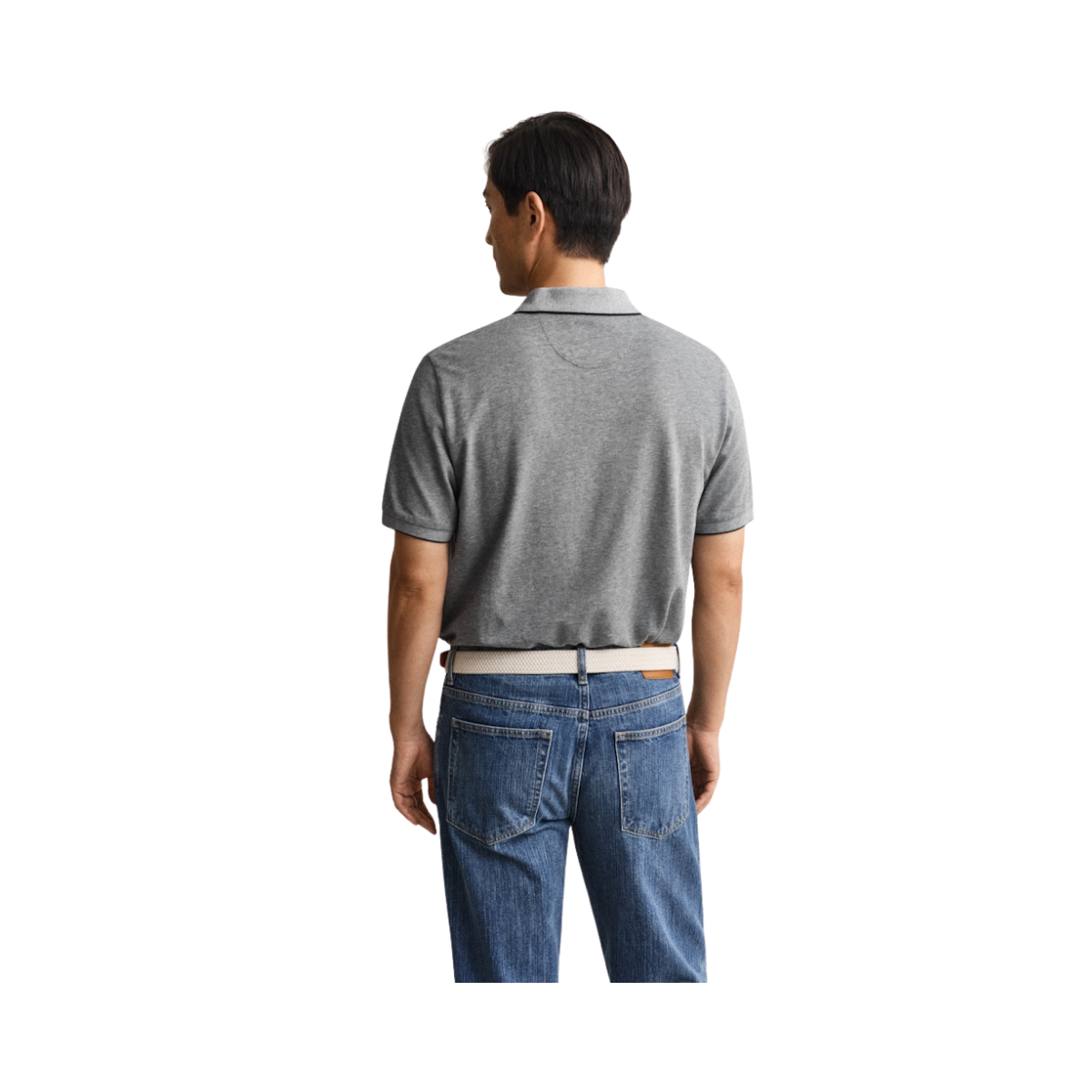 2 Tone SS Polo - 433 Evening Blue