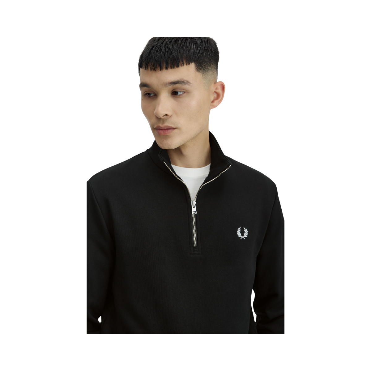 Half Zip Sweatshirt - Black