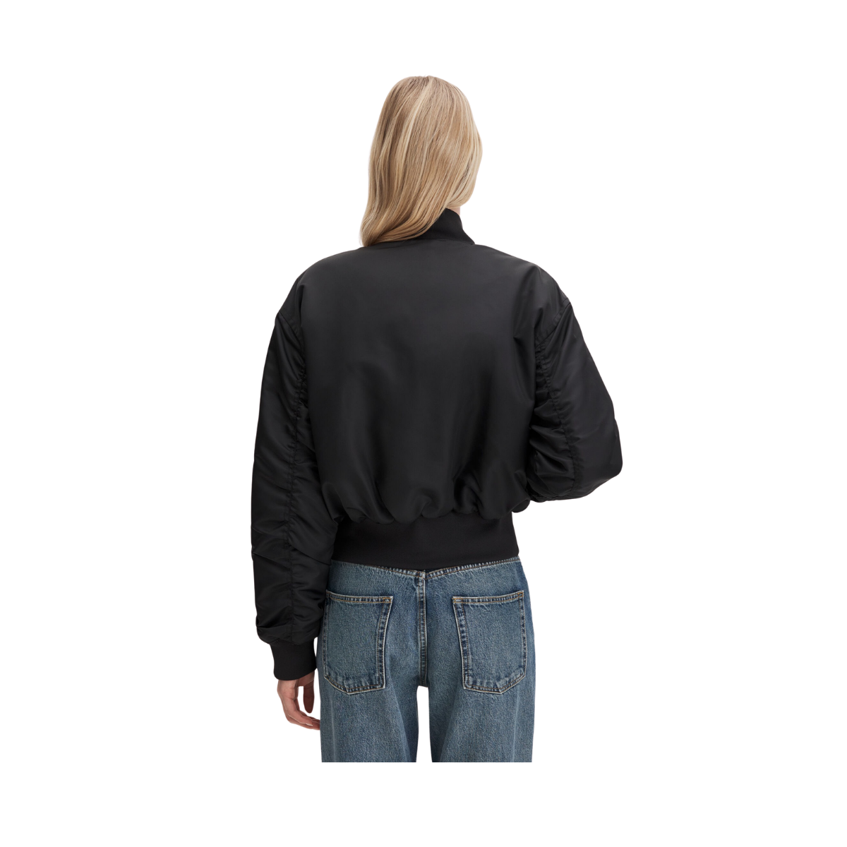 Nylon Zip Jacket - Black