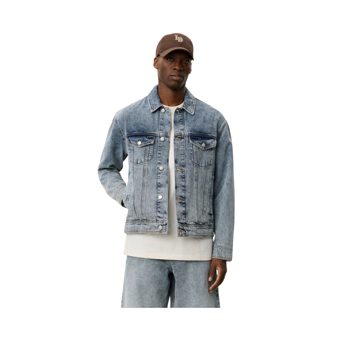 Rally Ice Blue Denim Jacket - Light Ice Blue Wash