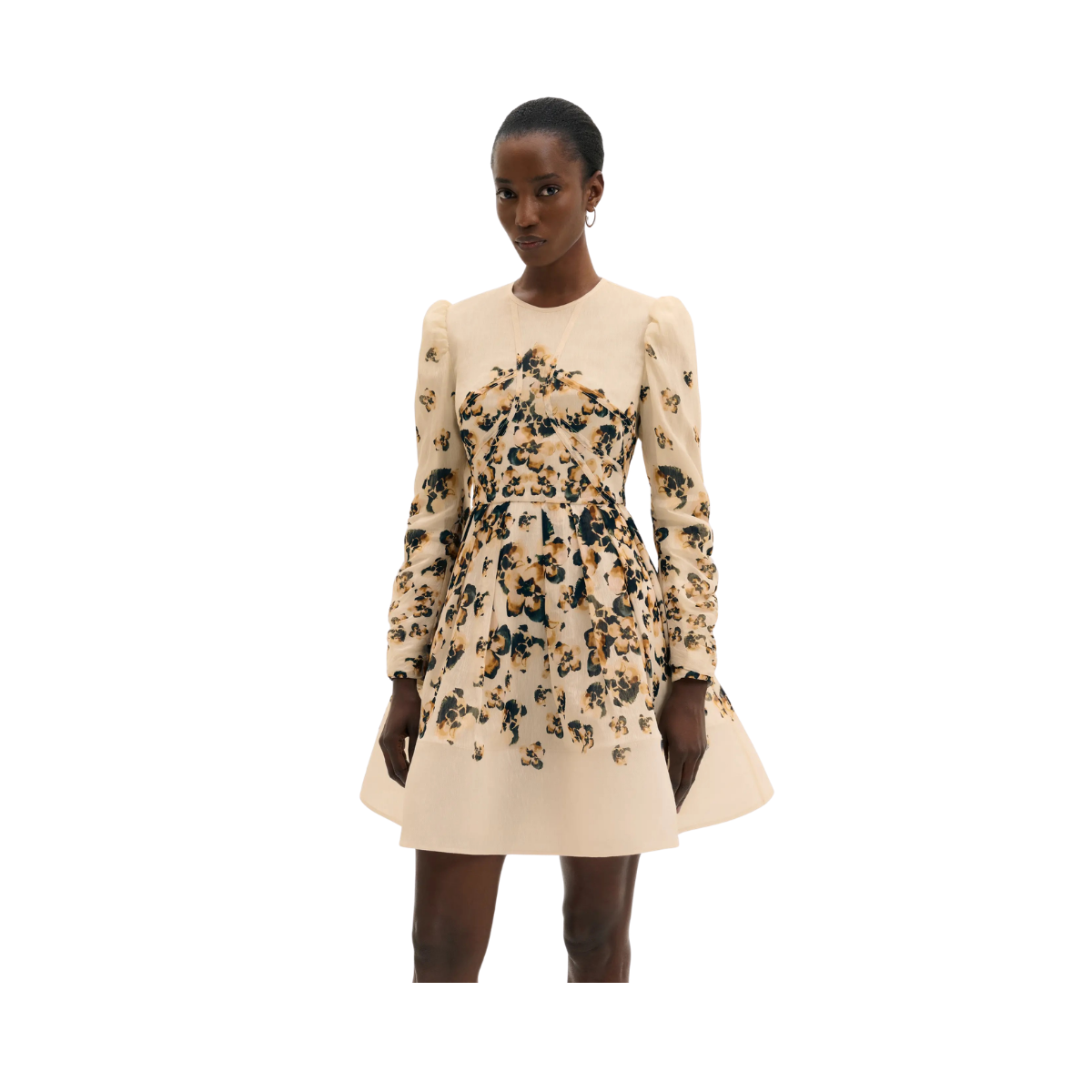 Leoni Silk Mini Dress - Blooms