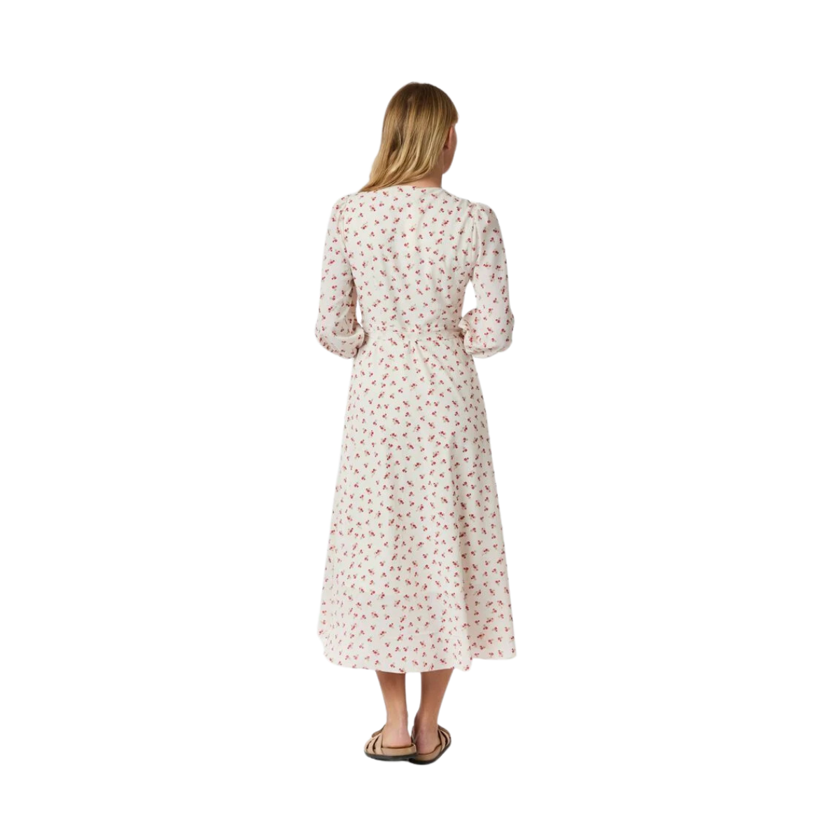 Malinga Simple Flower Dress - 160 Red