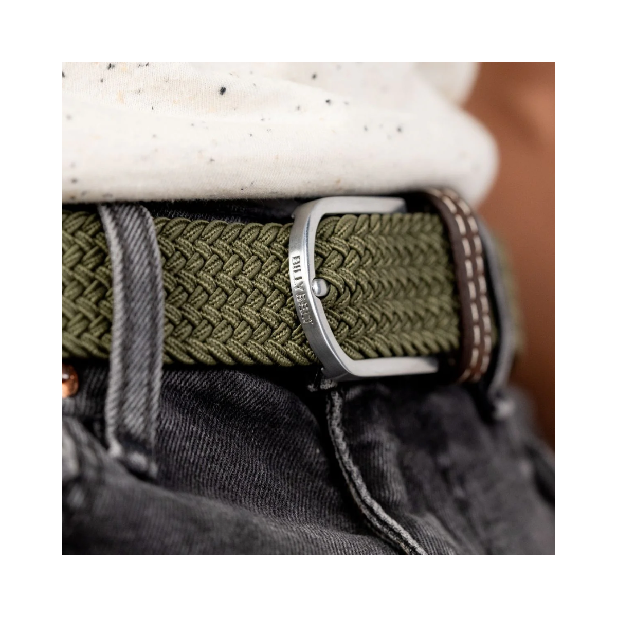 Woven Belt - Green Army