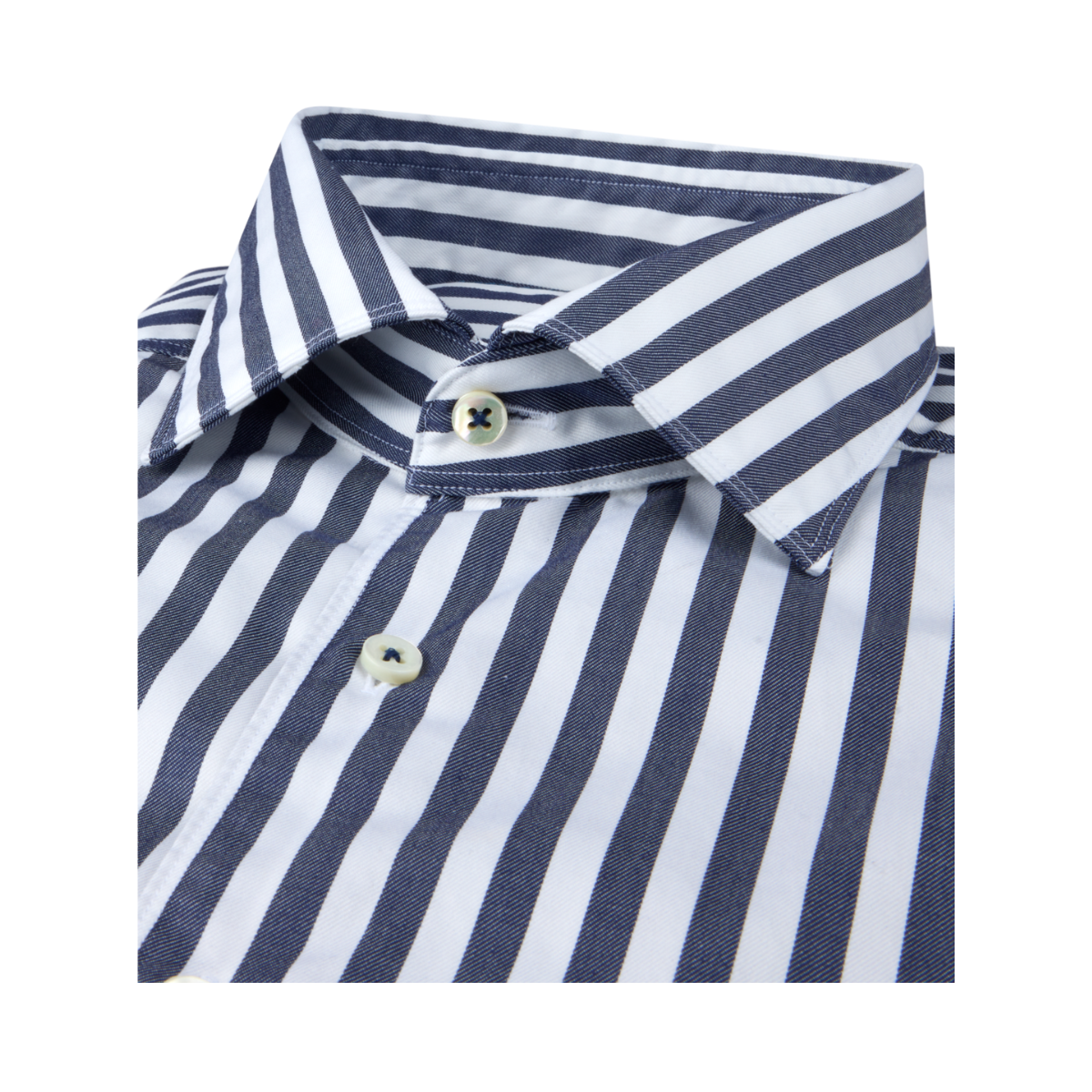 Slimline C72 RC Cuff Casual - Navy stripe