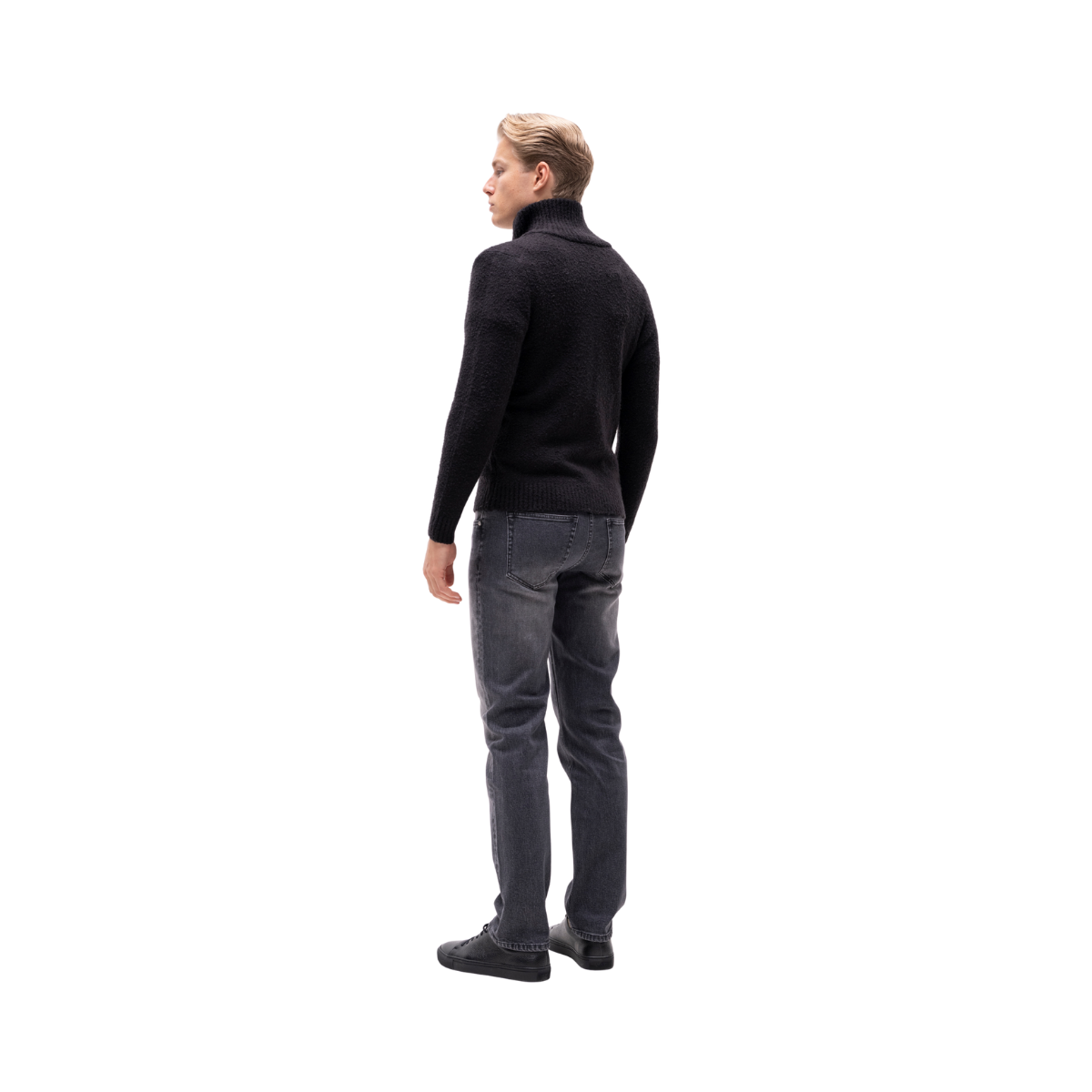 Marcello Zip Knit V1 - Black
