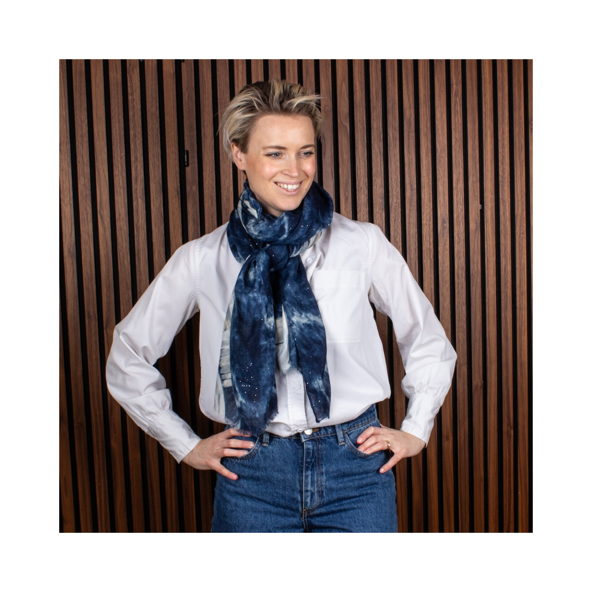 Grenoble Scarf - Blue