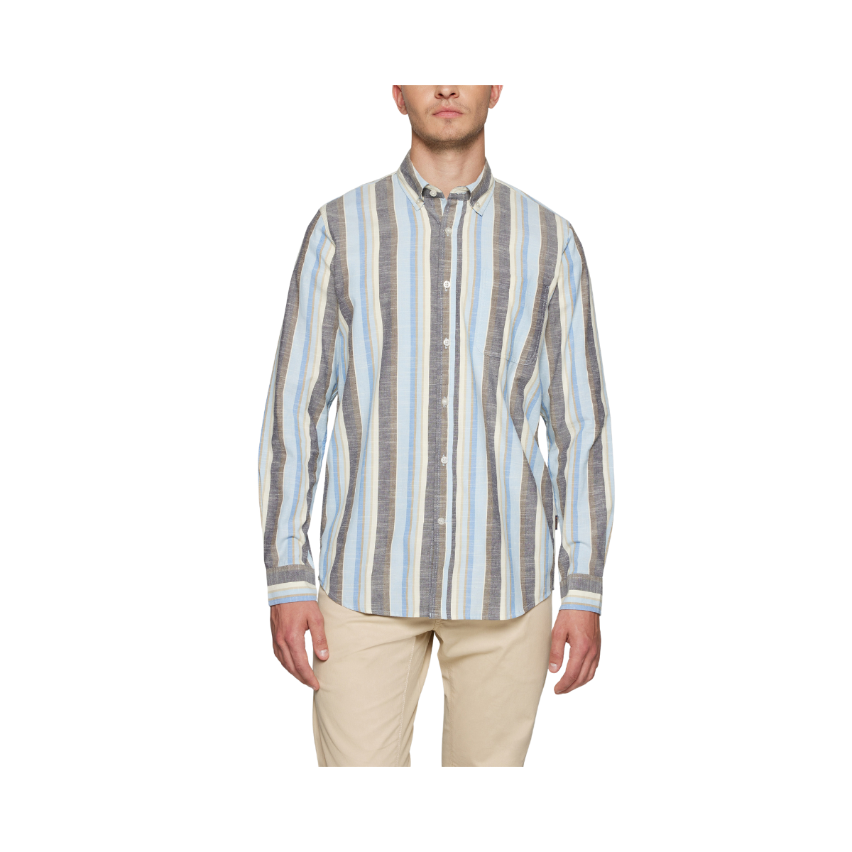 GustavSi Slub Stripe - Blue Captain