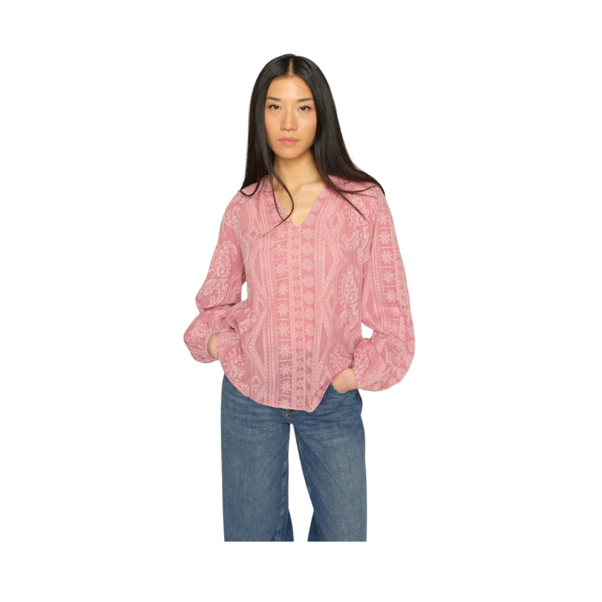 MMGata Allo Blouse - Dusty Rose