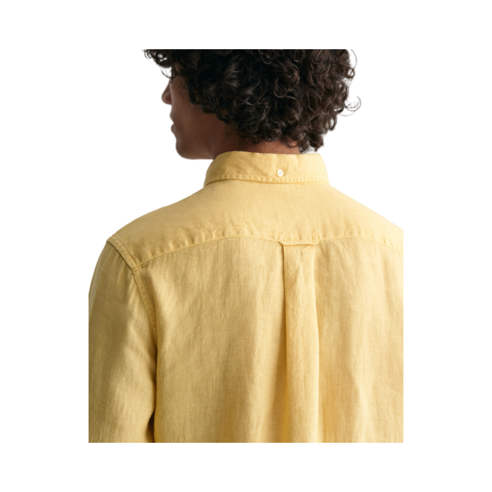 GMNT Dyed Linen SS Shirt - 726 Dusty Yellow