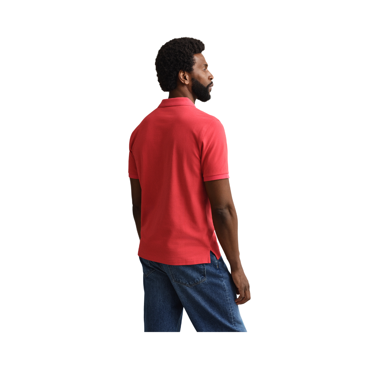 Shield SS Pique Polo - Rose Red