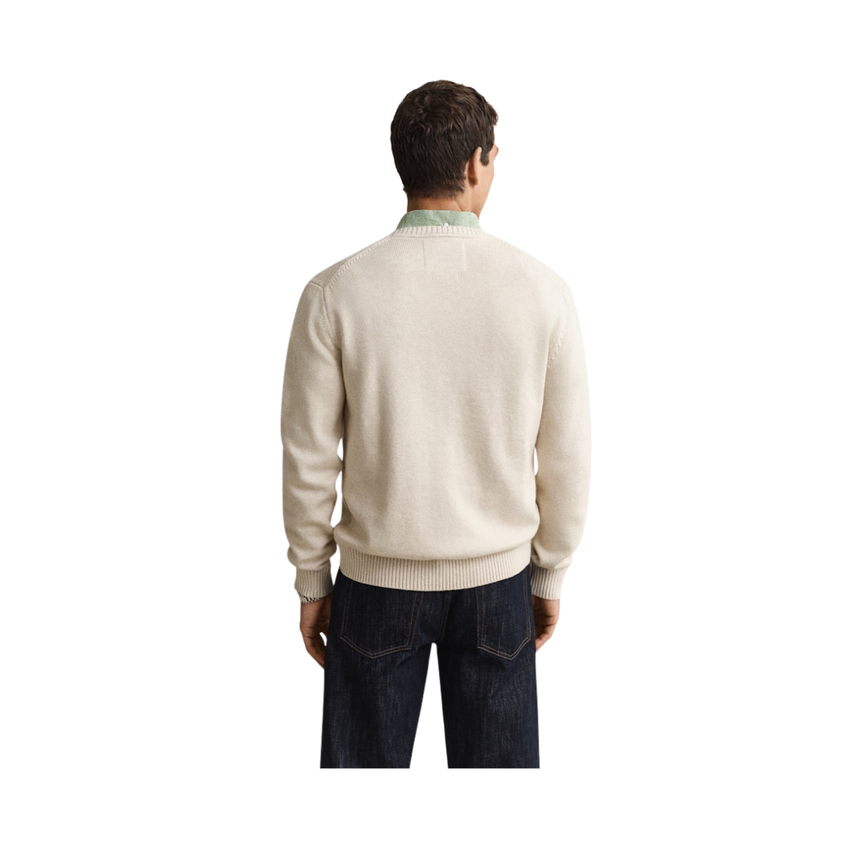 Cotton Blend C-Neck - Seed Melange