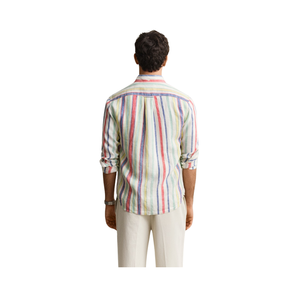 Multistripe Linen Shirt - 105 Multicolor