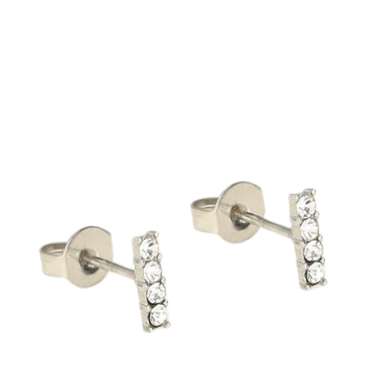 Ear studs 4 stones - Silver