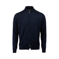 Cardigan Knitted Fullzip Merino - Navy