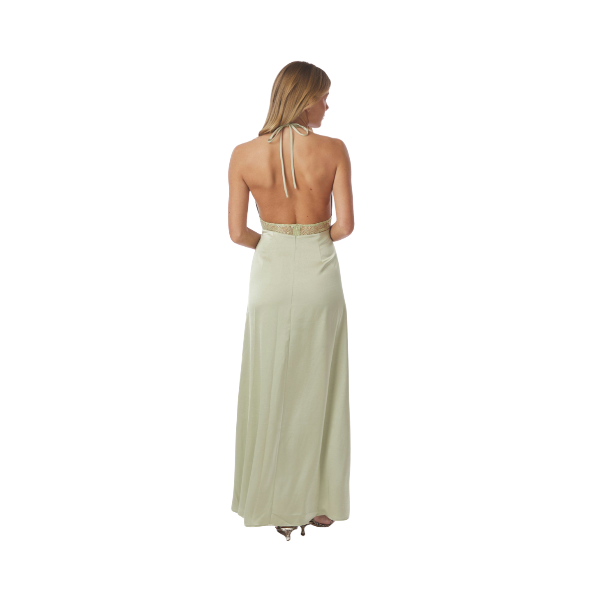 Jasine Heavy Sateen Dress - Mint