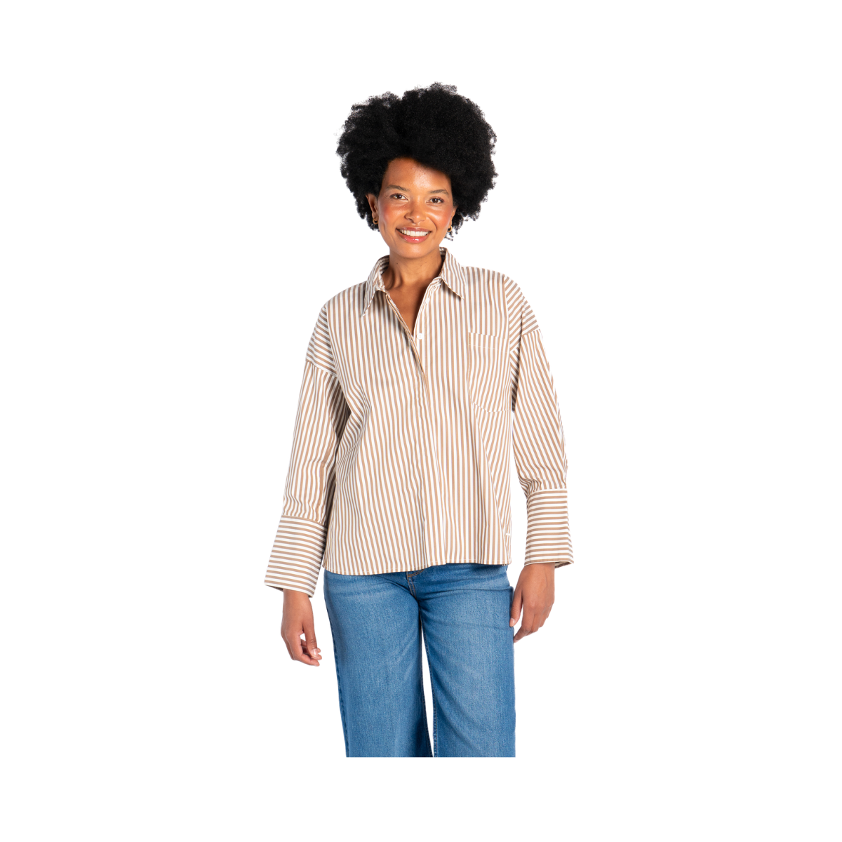 Lilly Shirt - Brown Wren