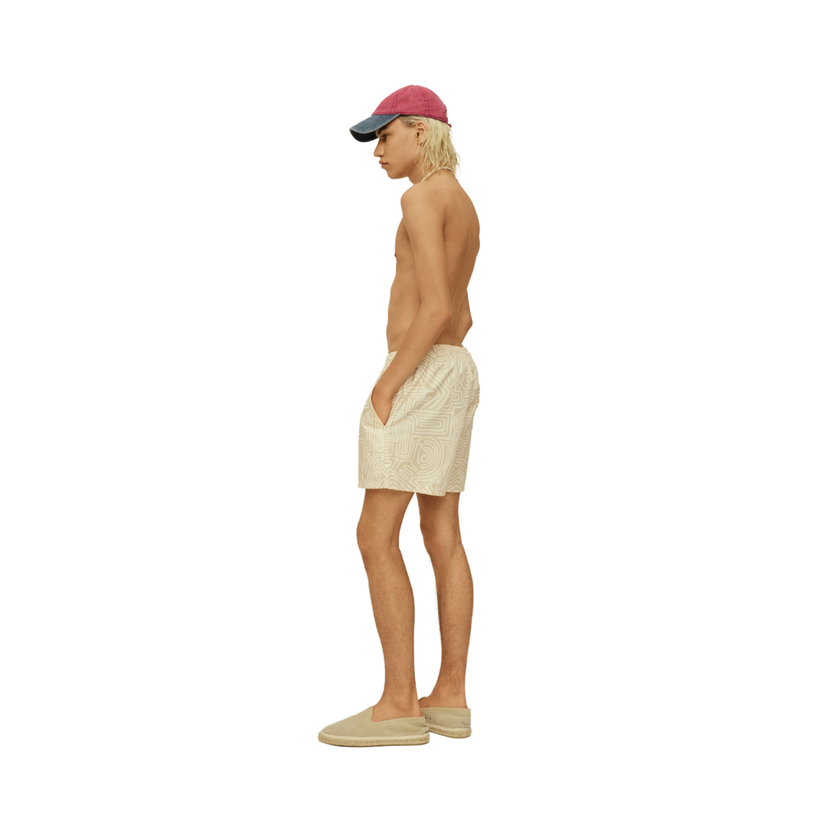 Cream Golconda Swim Shorts - Beige