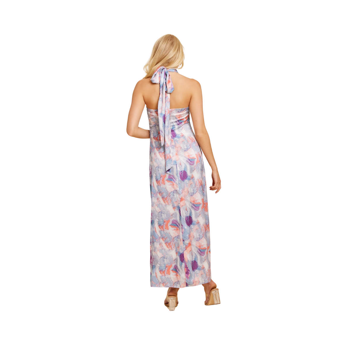 GLOW DRESS - BLUE MULTICOLOR
