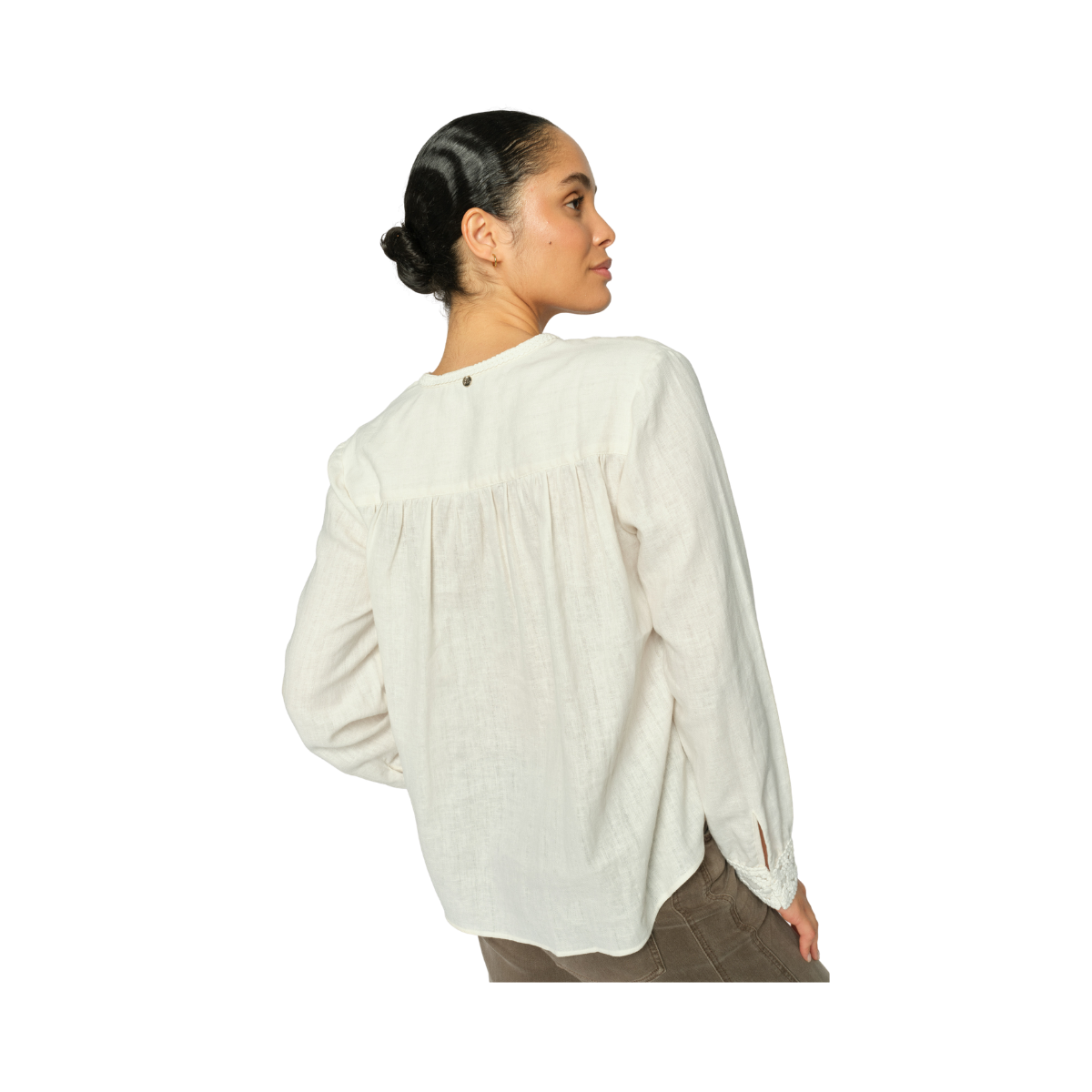 MMEvanda ls Blouse - Ecru