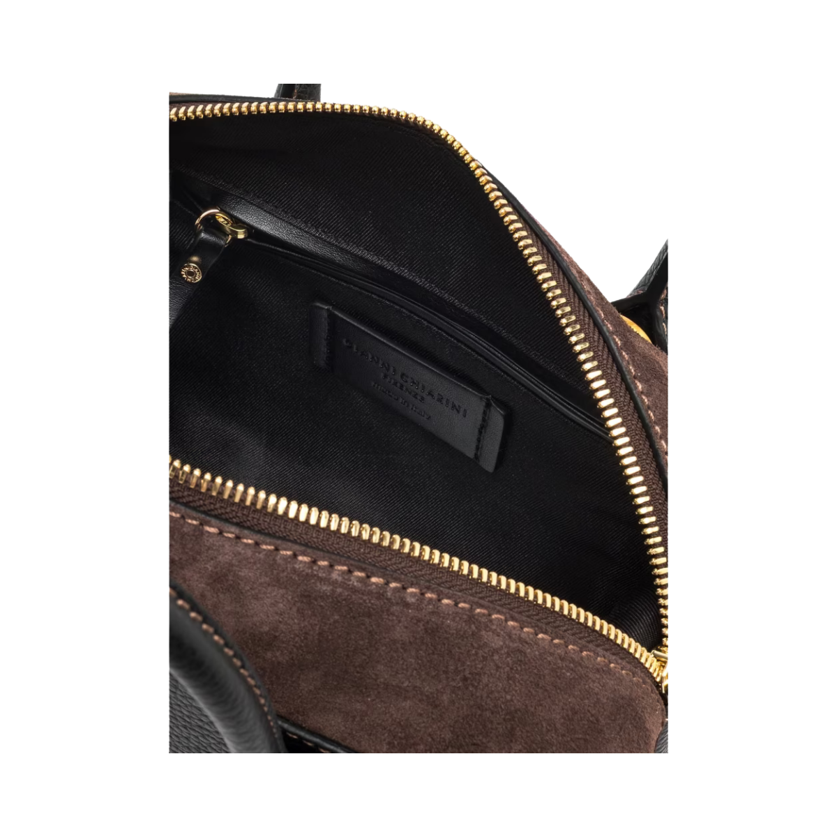 Gemma Satchel Bag - Nero/Moka