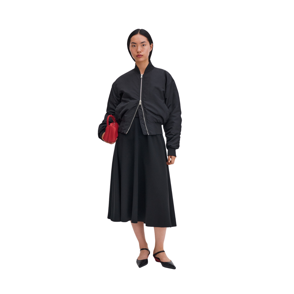 Flared Skirt - Black
