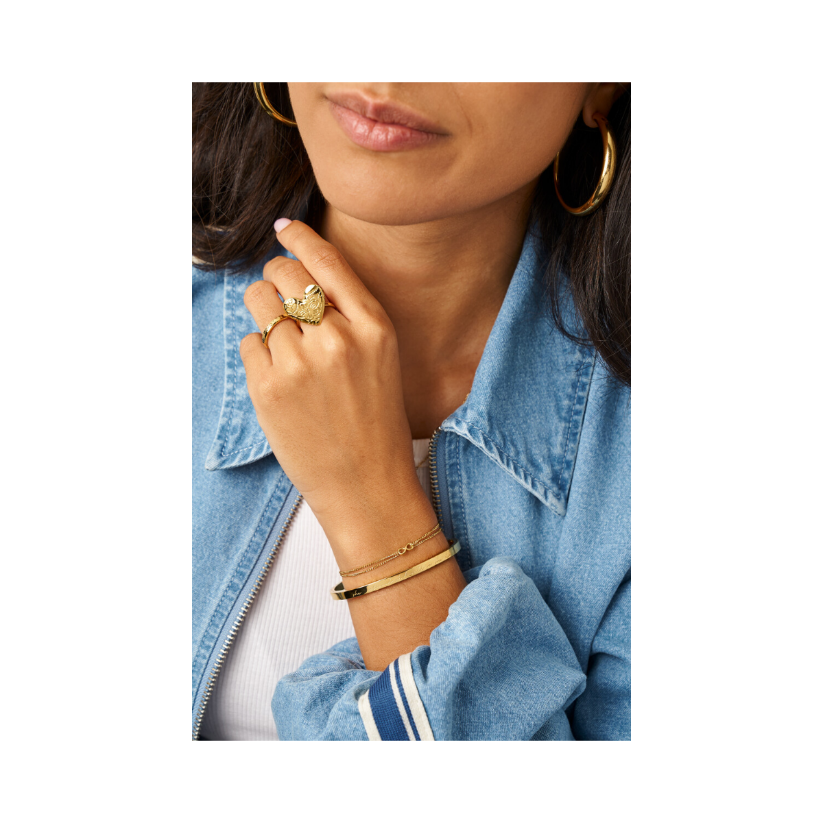 Forever Connected Double Bracelet - Gold