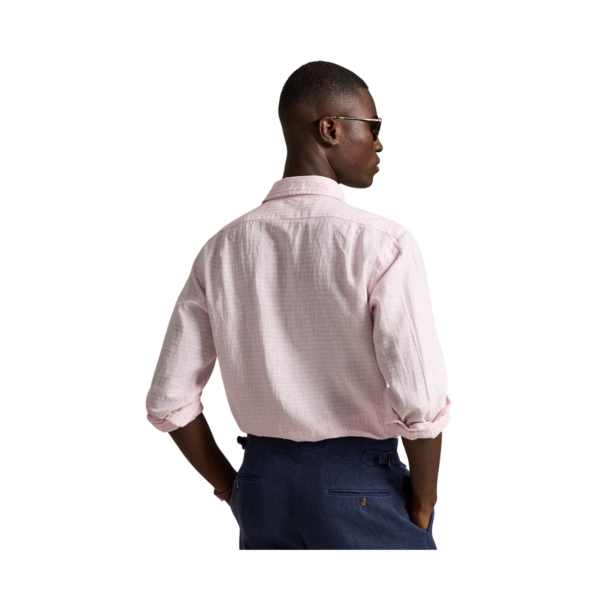 Woven Sport Shirt - Pink White