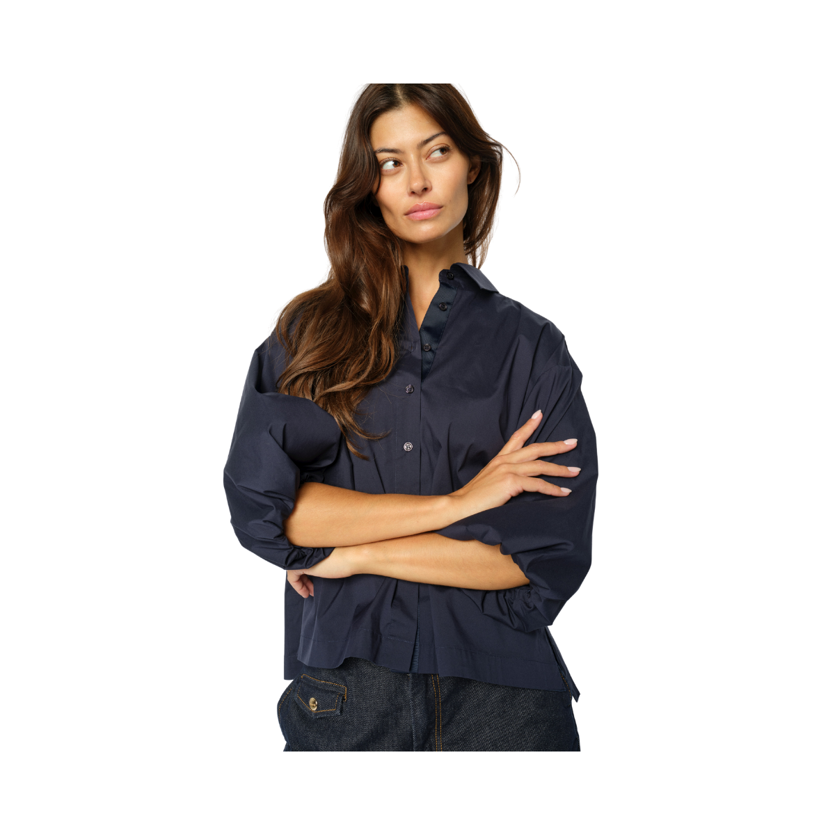 MMVinita 3/4 Shirt - Salute Navy
