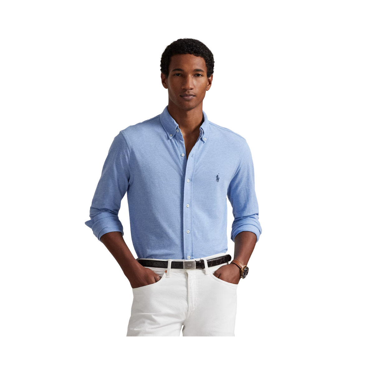 Featherweight Mesh Oxford Shirt - Isle