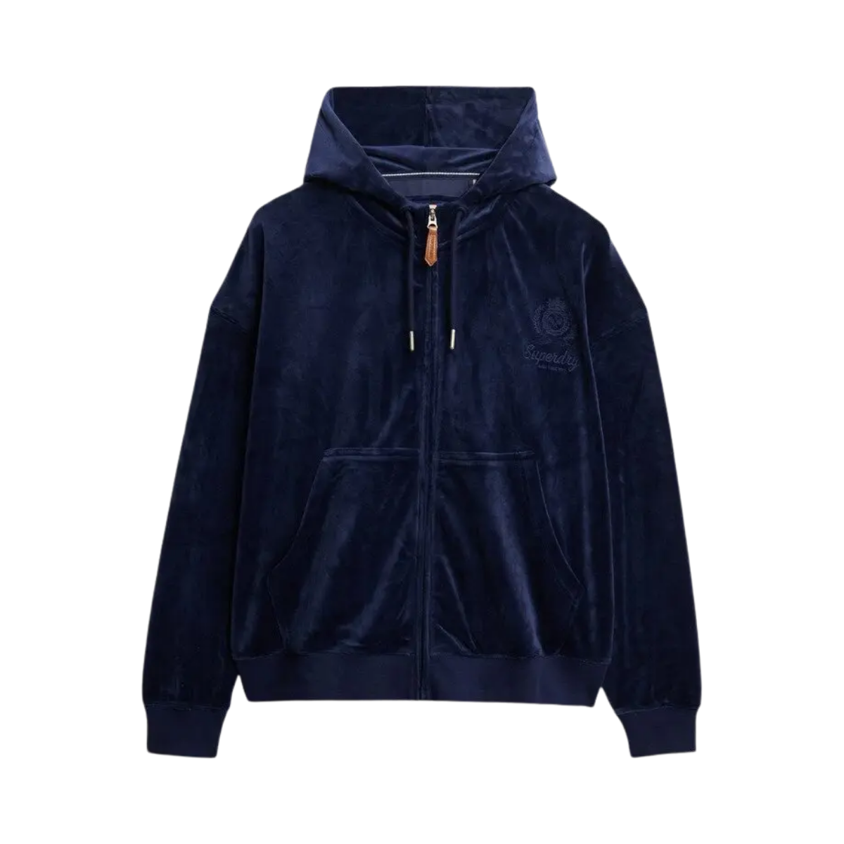 Country Club Velour Ziphood - Eclipse Navy