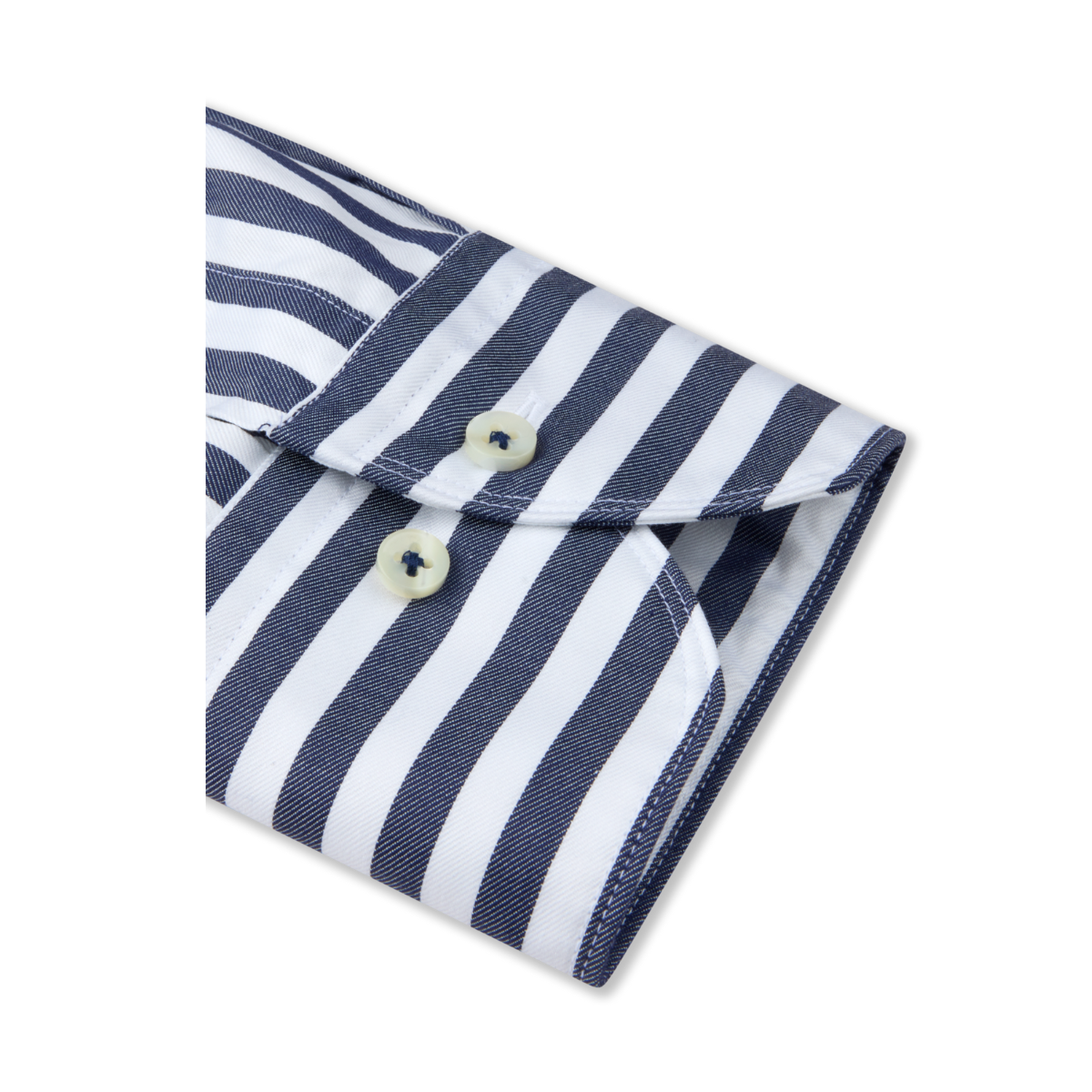 Slimline C72 RC Cuff Casual - Navy stripe