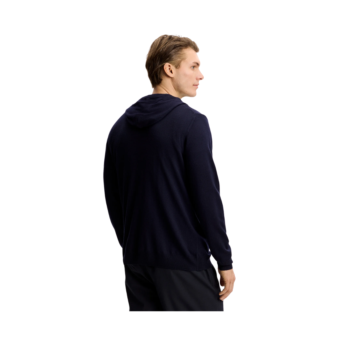 Karl Merino Hoodie - JL Navy