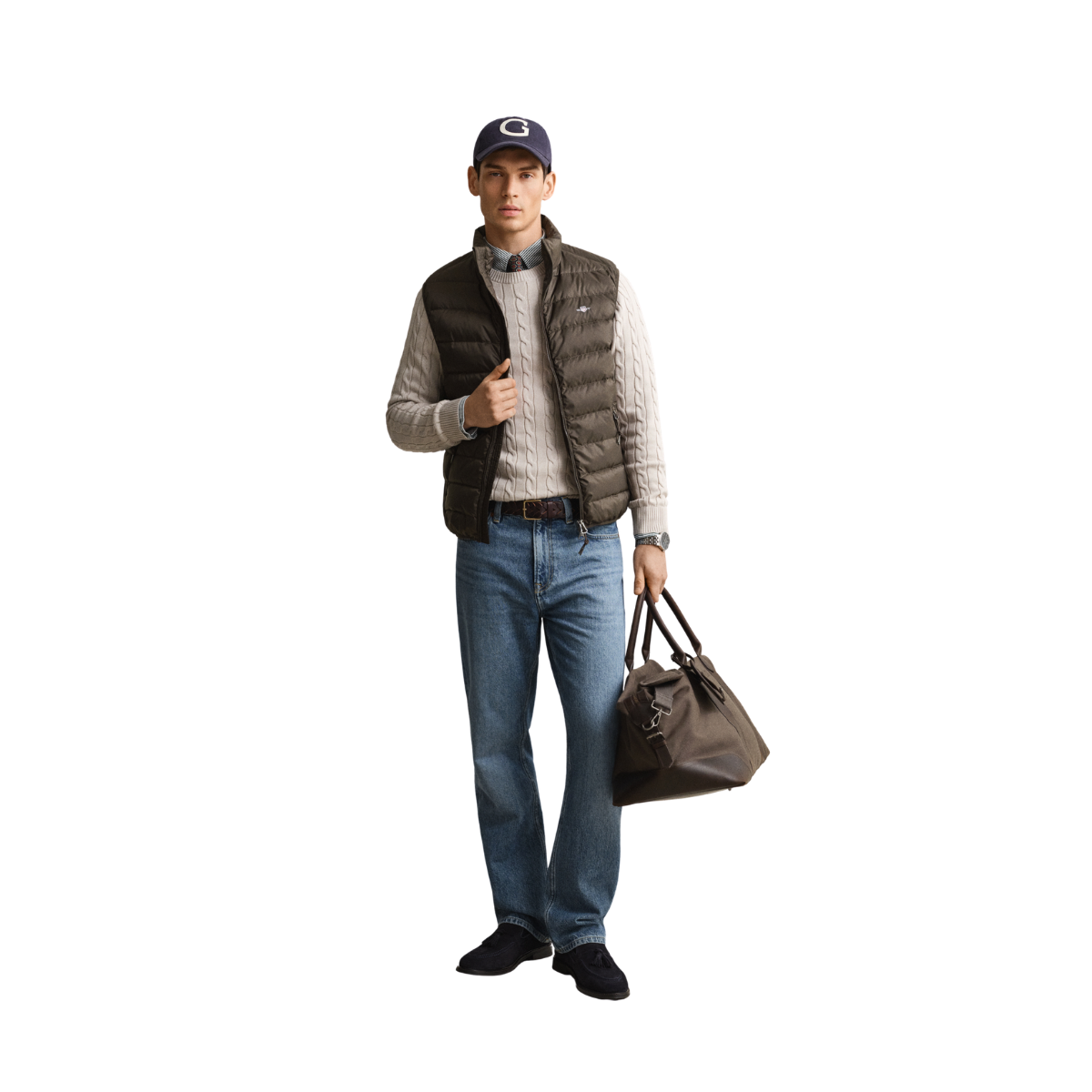 Light Down Vest - Shadow Brown