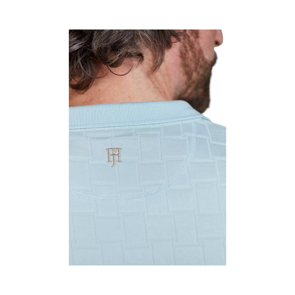 Structure Polo - Light blue