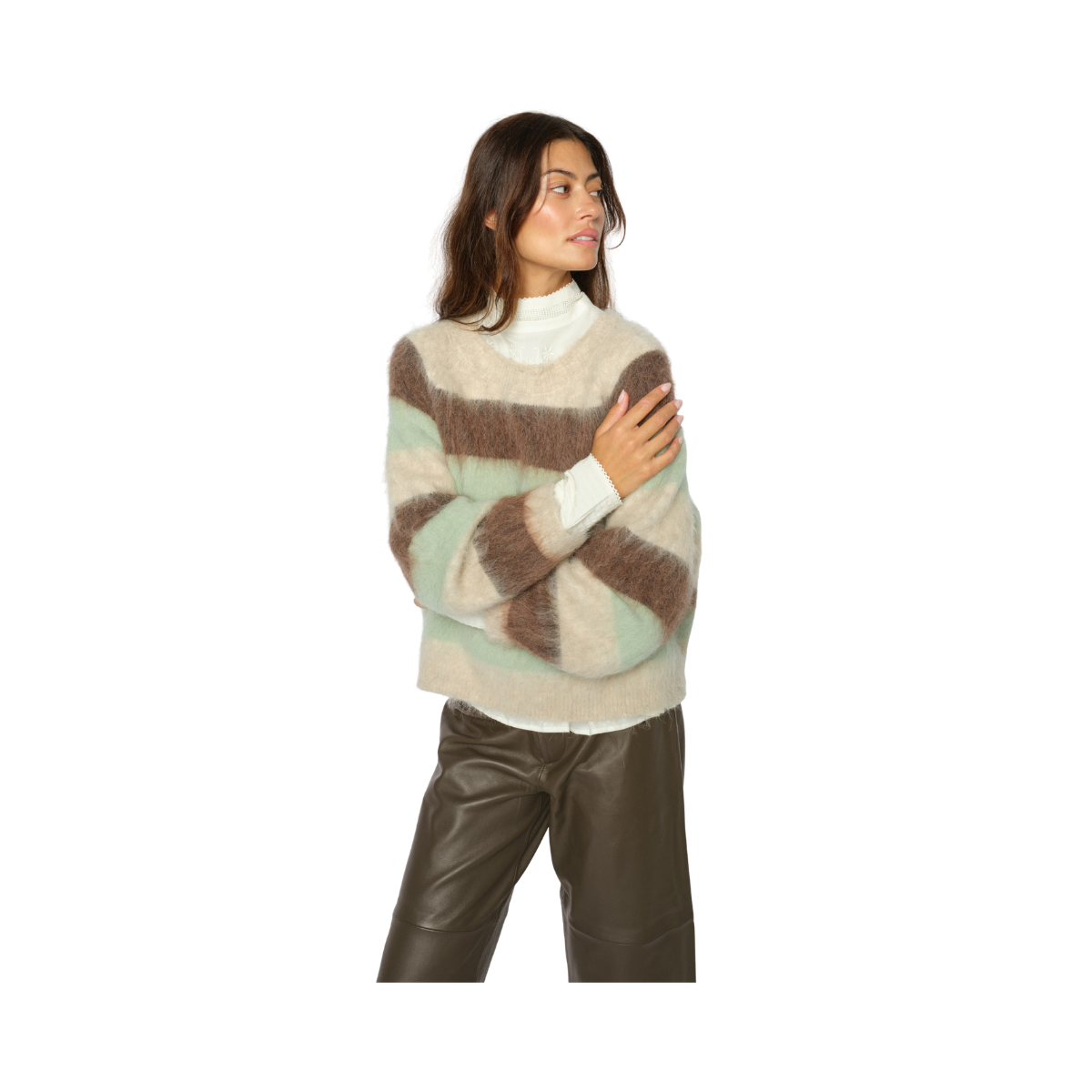 MMSuvi Stripe Knit - Frosty Green