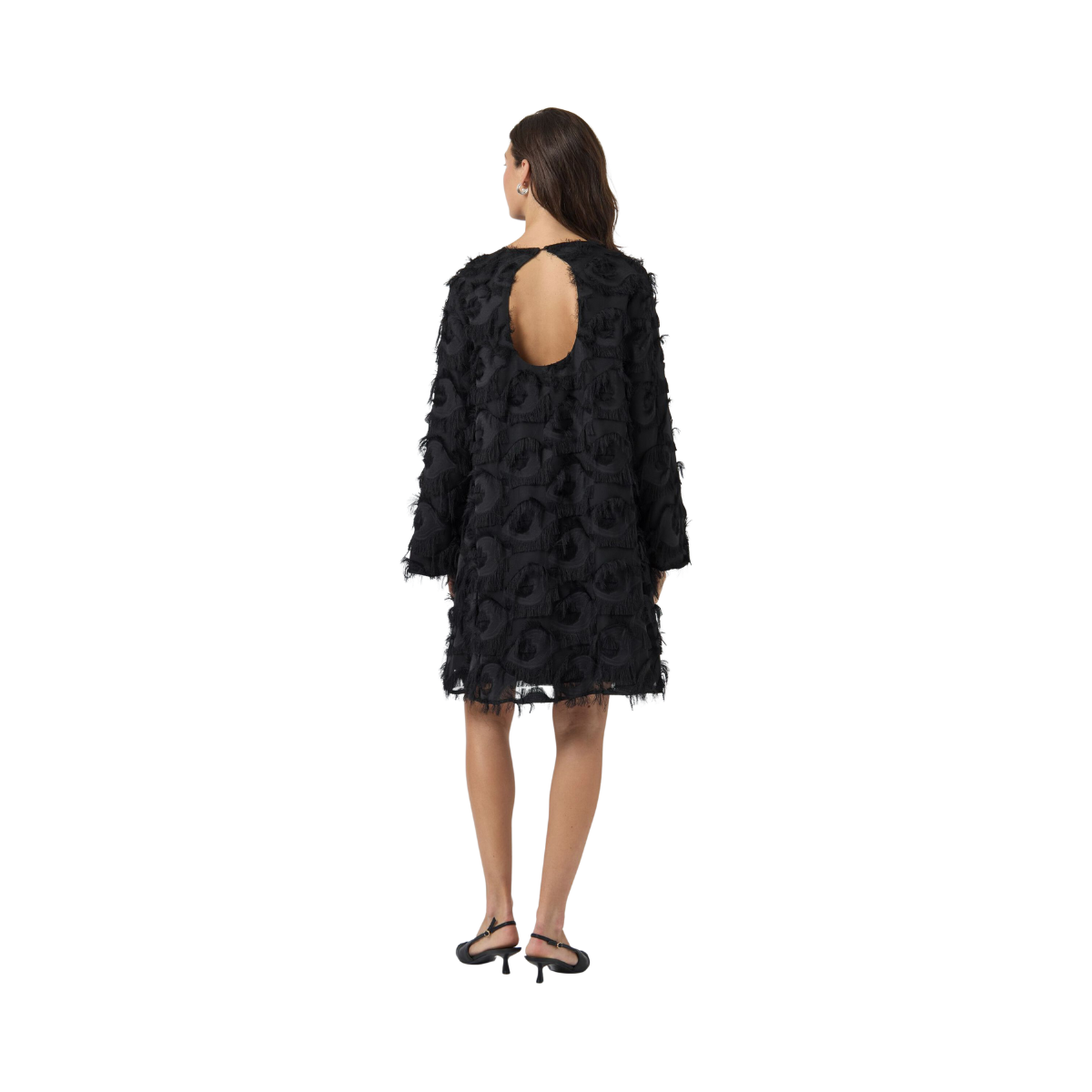 YASDIO LS SHORT DRESS - Black