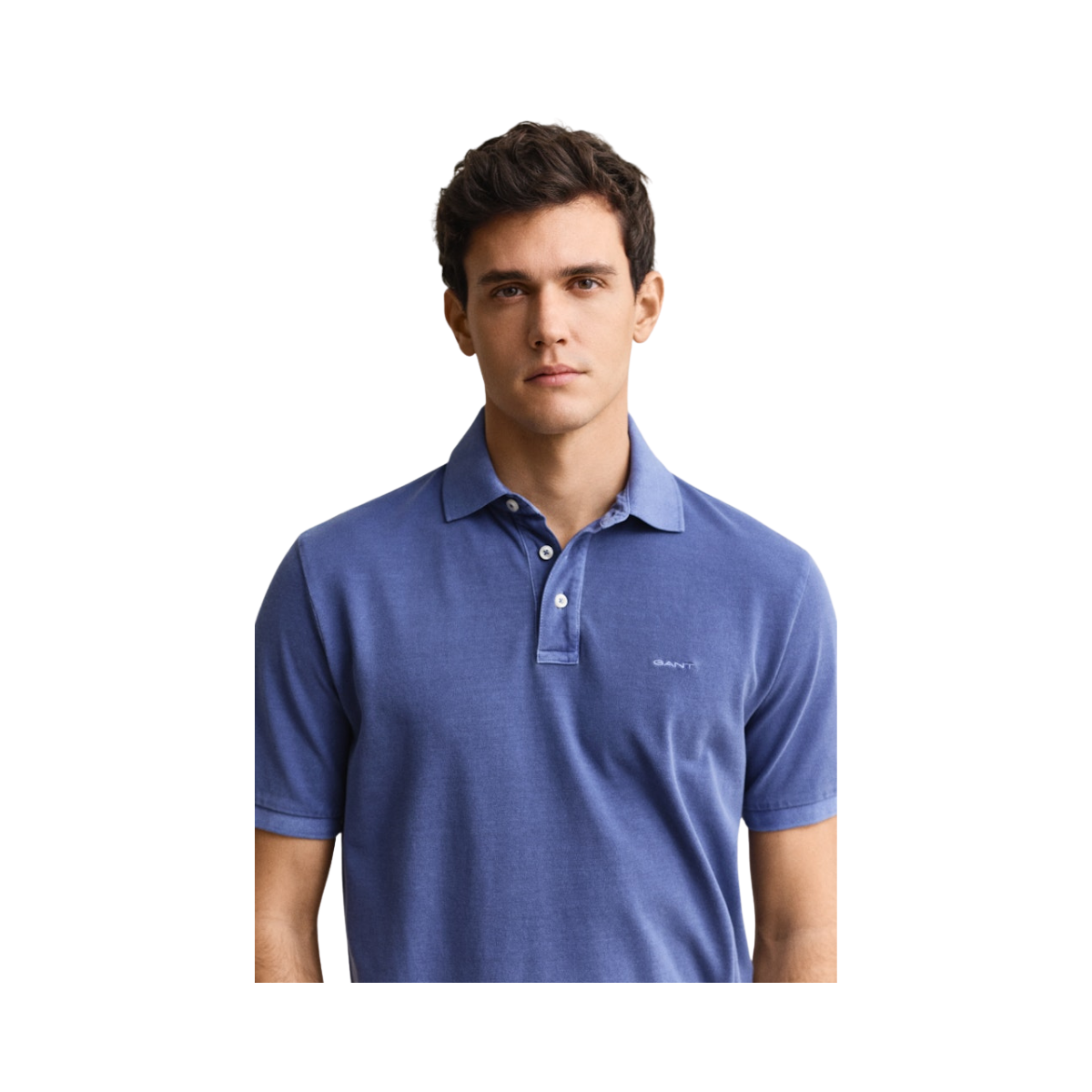 Sunfaded SS Polo - Vintage Blue