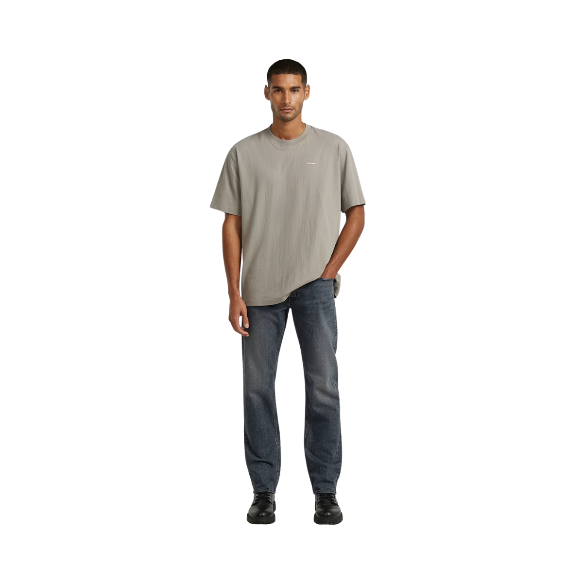 Relaxed Base R Tee - Elephant Skin