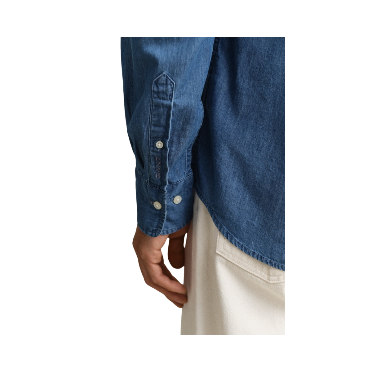 Indigo Twill Shirt - 980 Semi Light Blue