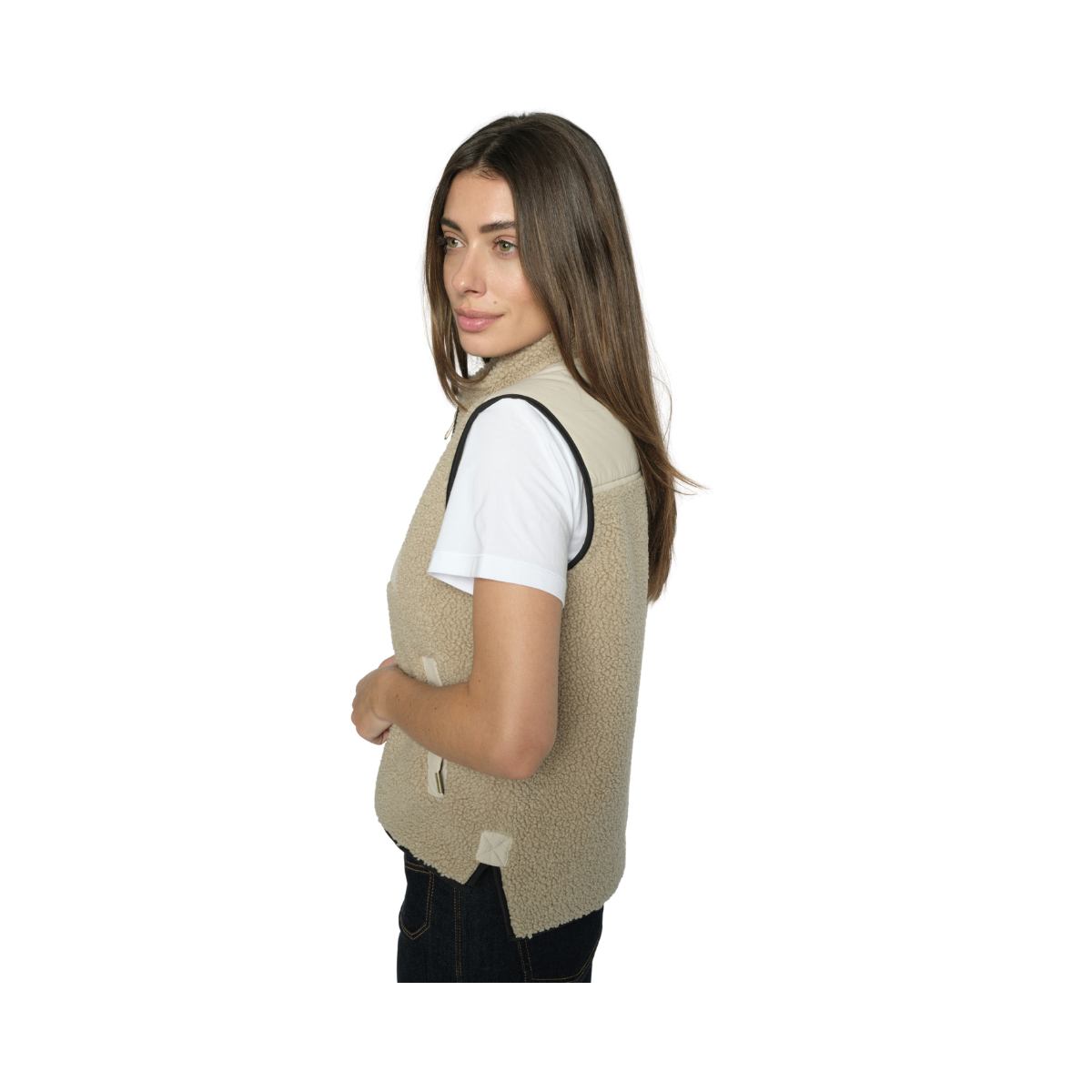 MMRowe Eli Teddy Vest - Feather Gray